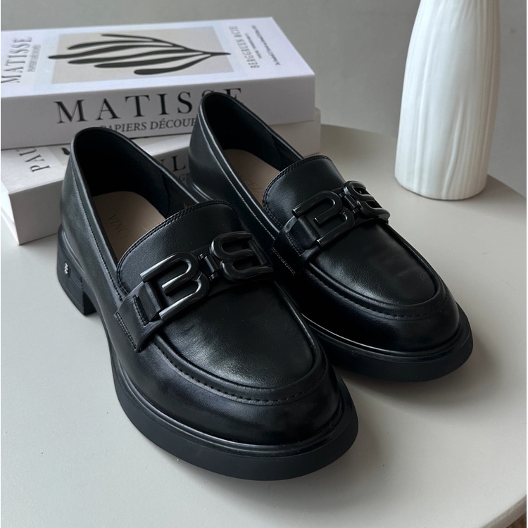 Vinceza Mocassini Eleganti da Donna in Pelle Nero Triana 1
