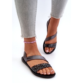 Sandali da donna 82429 Ipanema Vibe Sandal Fem Nero e Argento 2