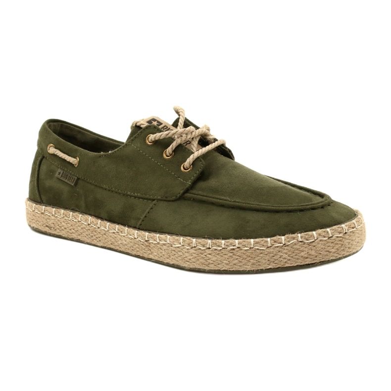 Espadrillas stringate da uomo Big Star NN174055 Cachi verde 1
