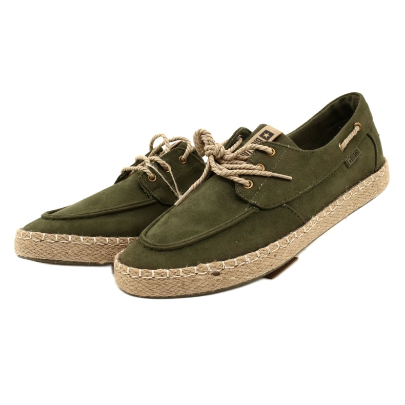 Espadrillas stringate da uomo Big Star NN174055 Cachi verde 2