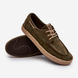 Espadrillas stringate da uomo Big Star NN174055 Cachi verde 1