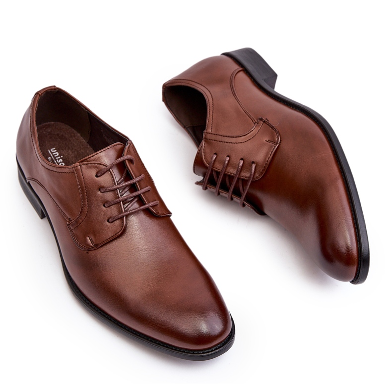 Scarpe da uomo in pelle marrone 4