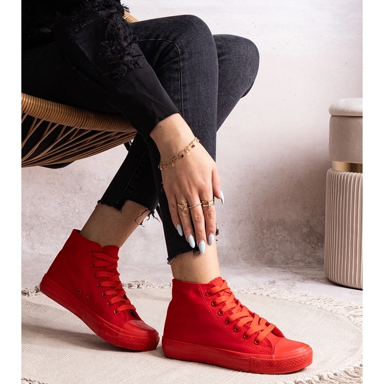 Sneaker alte Raffie rosse rosso 1