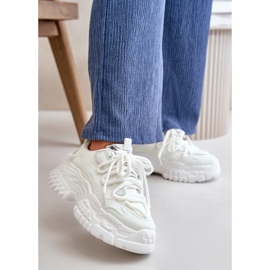 Sneakers Da Donna Con Suola Massiccia, Nevela Bianca 2