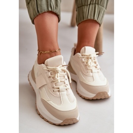 Sneakers Platform da Donna Nevelaine Beige 1