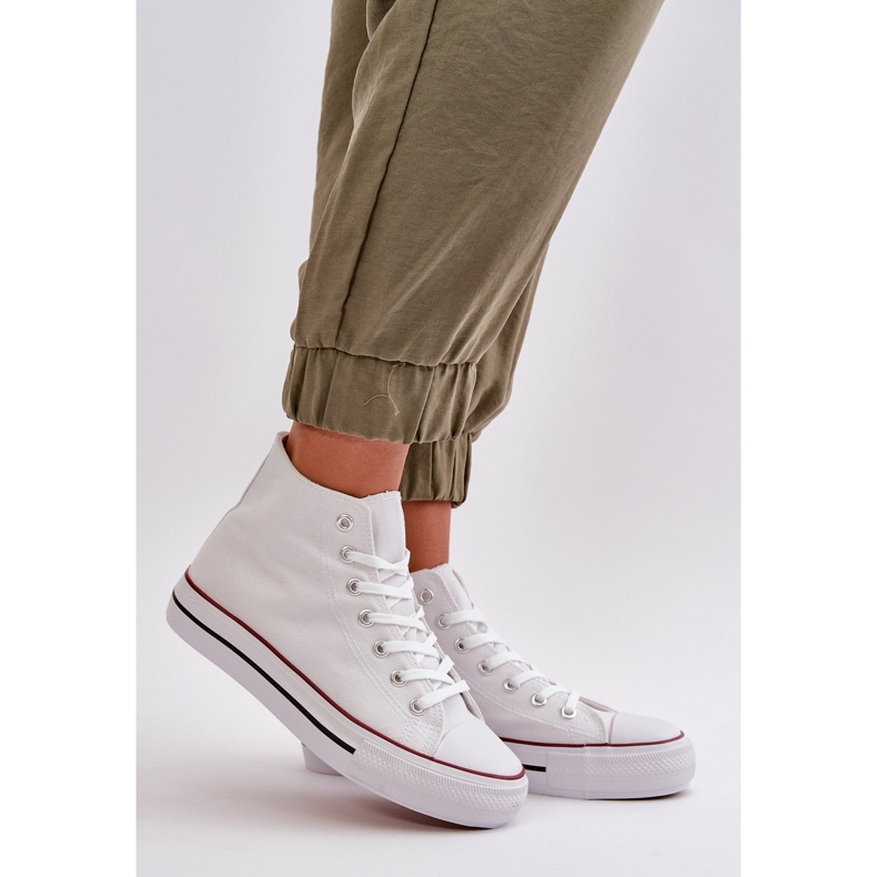 Sneakers Alte da Donna di colore Bianco Onaria 1