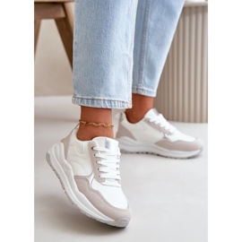 Sneakers Platform da Donna in Eco Pelle, Colore Bianco Issatta bianca 2