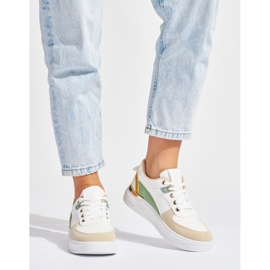 Scarpe sportive da donna con plateau multicolore 2