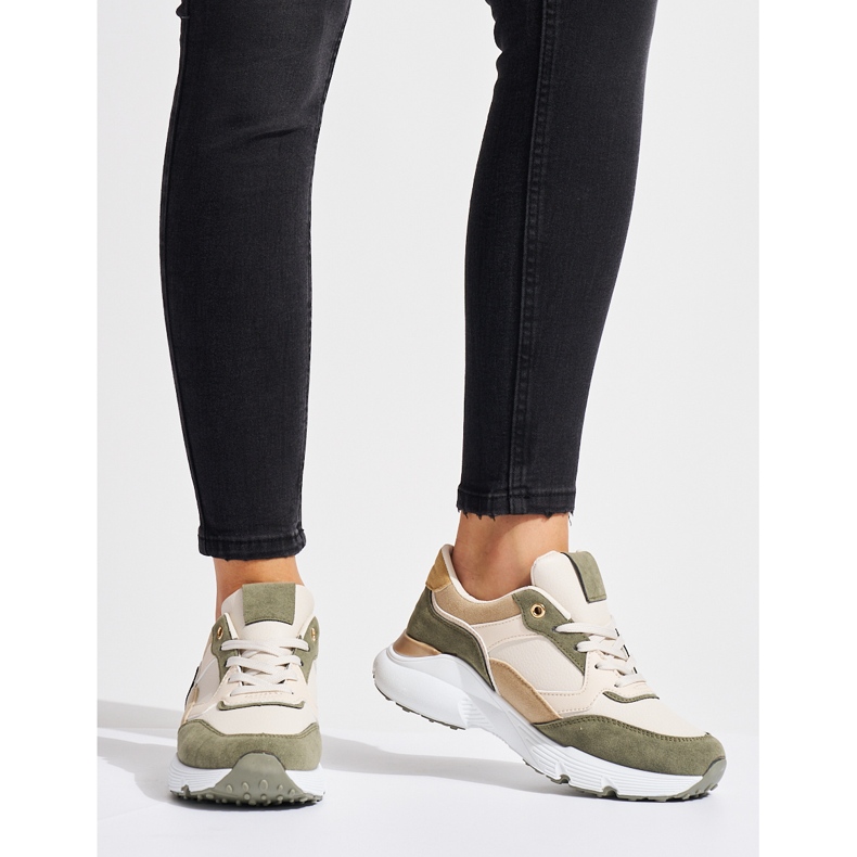 Scarpe da ginnastica verdi da donna verde 1