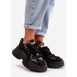 Sneakers da donna con suola massiccia, Nevela nera nero 1