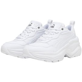 Scarpe Puma Cilia con zeppa 393915 02 bianca 1