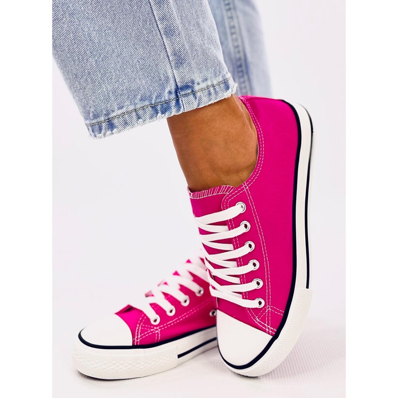 Sneakers classiche da donna Basic Fucsia rosa 2