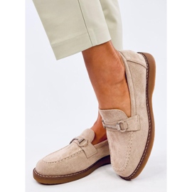 Mocassini da donna Vaux Khaki beige 2