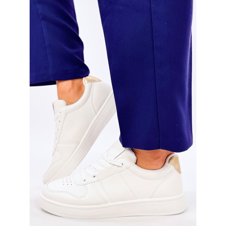 Sneakers Lemoro Gold da donna bianca 1