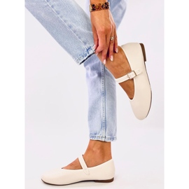 Ballerine Rotaro Khaki con cinturino beige 2