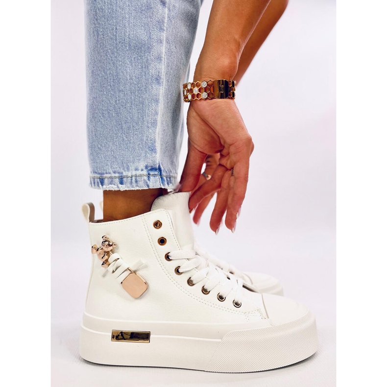 Abba Scarpe da ginnastica alte bianche bianco 1