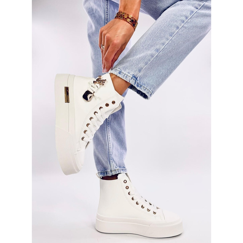 Abba Scarpe da ginnastica alte bianche bianca 2