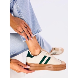 Sneakers Essa BEIGE/VERDE da donna 1