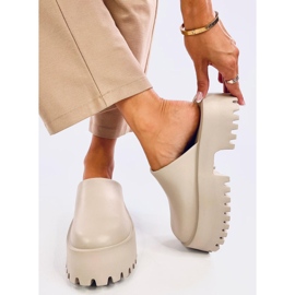 Zoccoli in schiuma Ernest Khaki beige 1