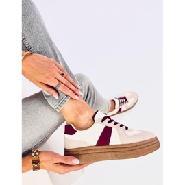 Scarpe da ginnastica da donna Melba Wine beige 1