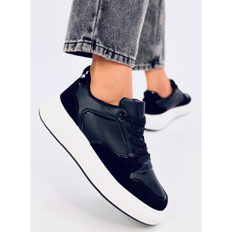 Restante Sneakers nere con suola alta nero 1