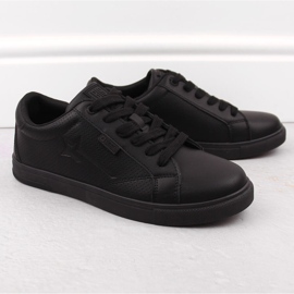Scarpe sportive da uomo in pelle ecologica, nere Big Star OO174021 nero 1