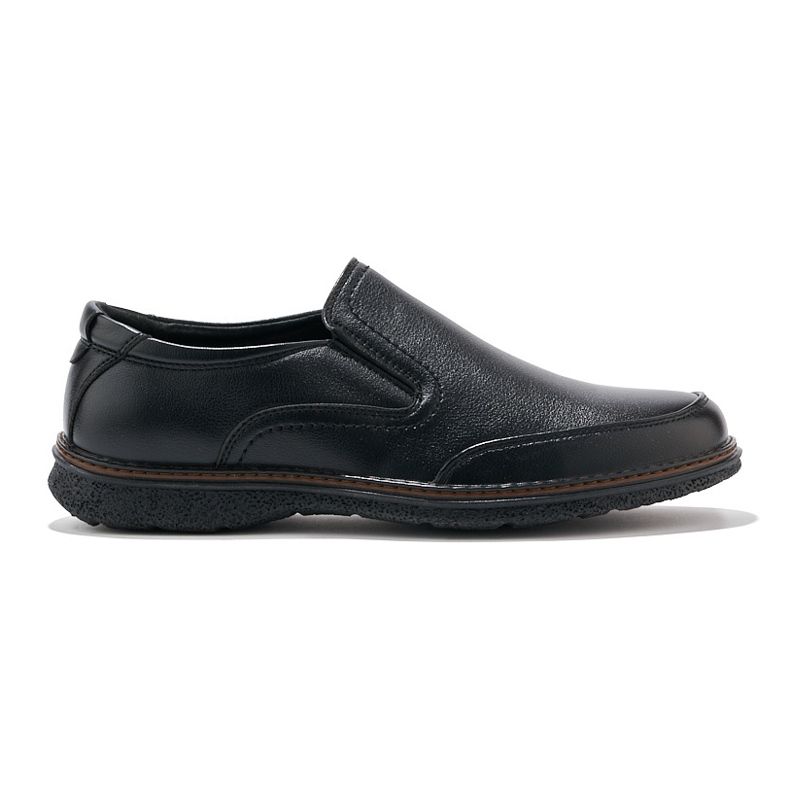 Scarpe slip-on nere da uomo nero 1