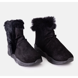 Sneakers isolanti nere con zeppe Lara nero 1