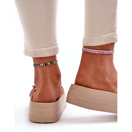 Infradito da Donna in Schiuma con Plateau e Fibbia Big Star NN274A666 Beige 1
