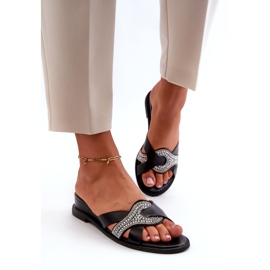 Seastar Infradito da donna con zeppa con decorazione, colore nero 1