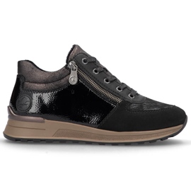 Sneakers nere isolanti da donna Rieker N1407-00 nero 1