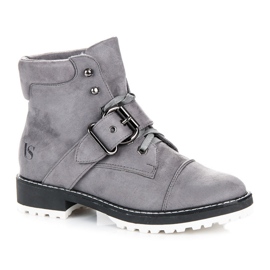 Vices New Collection Trapper in pelle scamosciata grigio 1