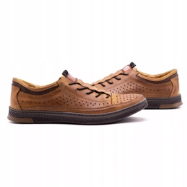 Polbut Scarpe da uomo in pelle K22P cammello marrone 2