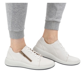 WASAK Sneakers da donna in pelle 0602W, bianche bianco 1