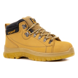 Scarpe da lavoro da uomo URGENT 114/S1 gialle con puntale giallo 1