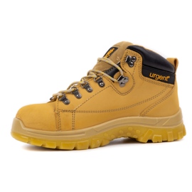 Scarpe da lavoro da uomo URGENT 114/S1 gialle con puntale giallo 2