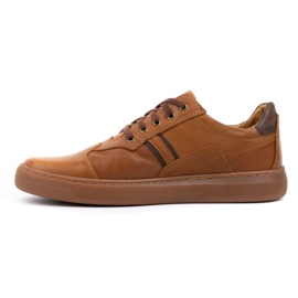 Polbut Scarpe da uomo in pelle 1801/2 Ax cammello marrone 1