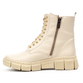 WASAK Stivali invernali da donna in pelle 0660W ecru beige 1