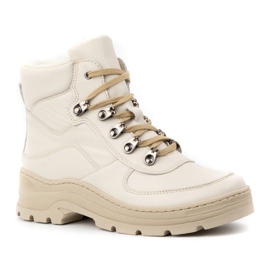 Olivier Stivali invernali da donna in pelle isolante 1050, beige 1