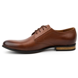 Kampol Scarpe formali da uomo in pelle 331KAM marrone 1
