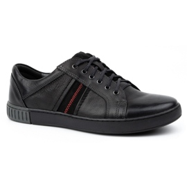 Kampol Scarpe casual in pelle da uomo 29KAM Nere nero 1