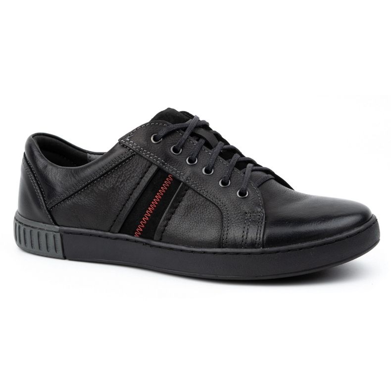 Kampol Scarpe casual in pelle da uomo 29KAM Nere nero 1