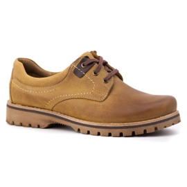 KOMODO Stivali in pelle da uomo 879 rossi arancia 1