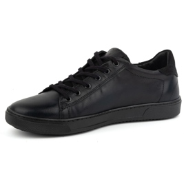 Olivier Scarpe stringate da uomo in pelle 472KNT, nere nero 1