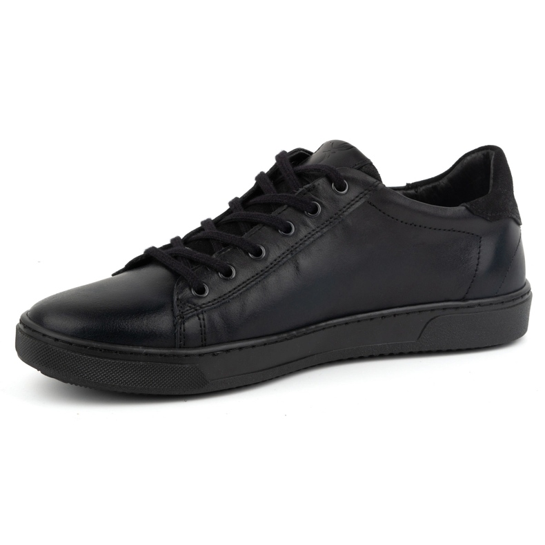 Olivier Scarpe stringate da uomo in pelle 472KNT, nere nero 1