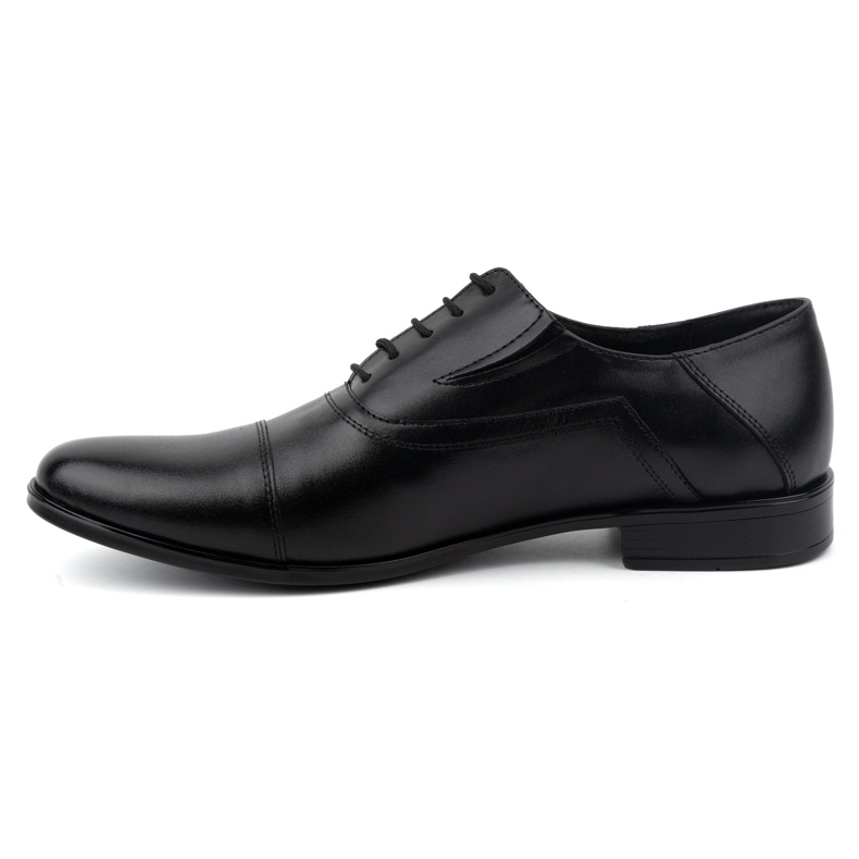 Olivier Scarpe formali da uomo in pelle, eleganti stringate 290LU, colore nero 1