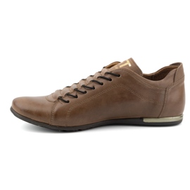 Polbut Scarpe sportive da uomo in pelle 2123 marrone 1