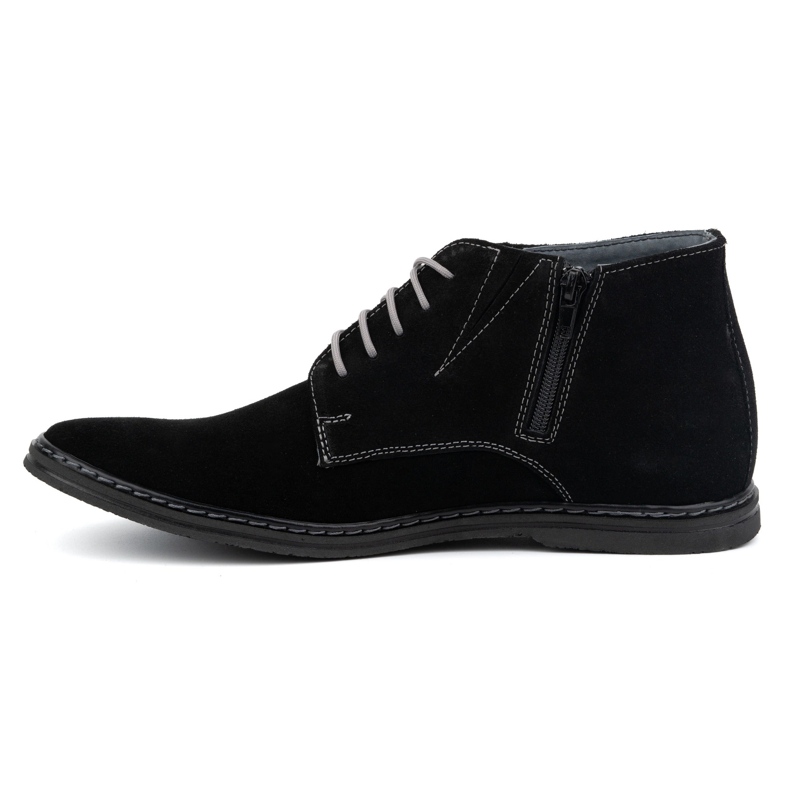 Olivier Stivaletti Chelsea stringati da uomo 307lu, neri nero 1