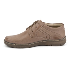 Olivier Scarpe da donna in pelle 0819, beige scuro 1