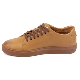 Polbut Sneakers da uomo in pelle 2127 rosse beige 1